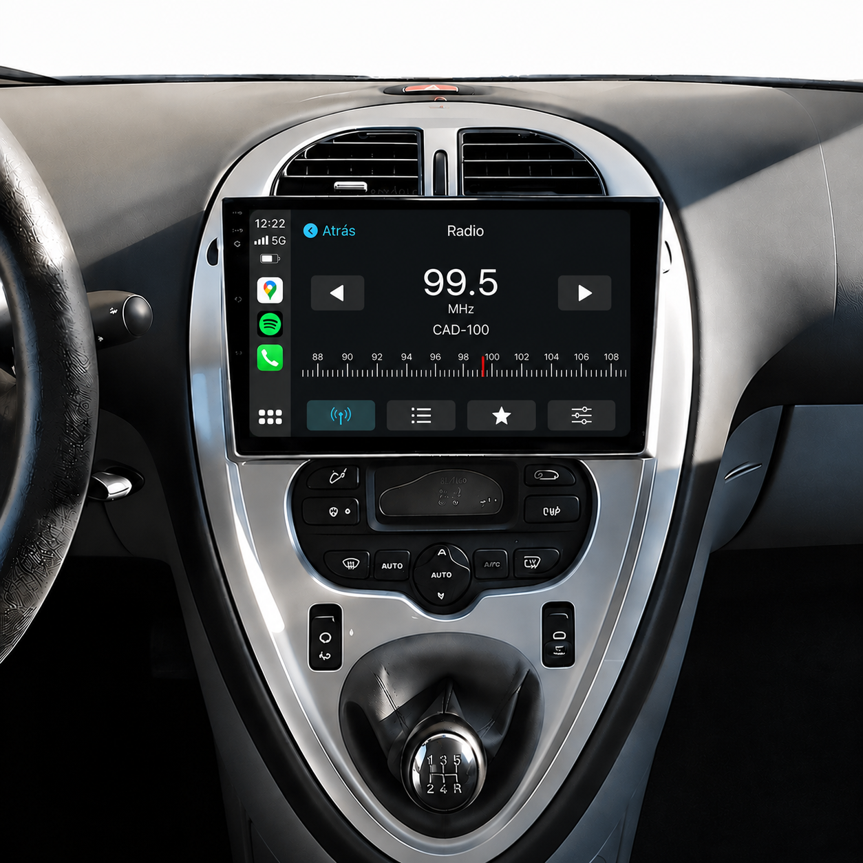 Radio Pantalla Carplay y Android Auto para Citroen Xsara Picasso 1999-2010