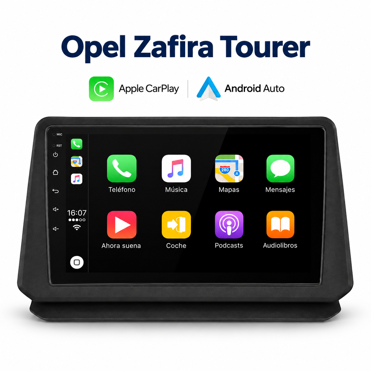 Radio pantalla CarPlay y Android Auto para Opel Zafira Tourer 2010-2016
