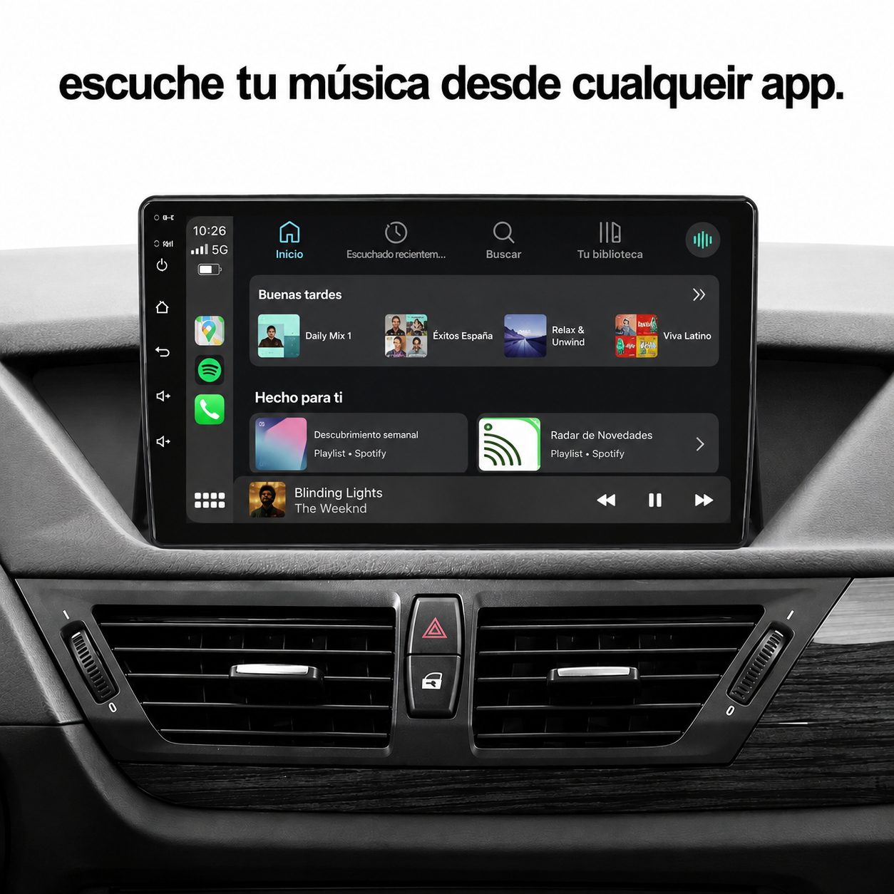Radio Pantalla CarPlay y Android Auto para BMW X1 (E84) 2009-2017