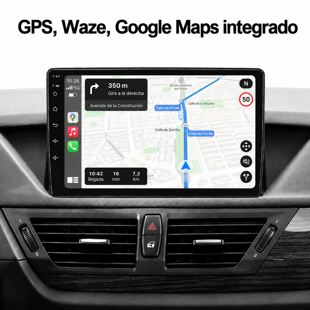 Radio Pantalla CarPlay y Android Auto para BMW X1 (E84) 2009-2017