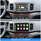 Radio Pantalla CarPlay y Android Auto para Volkswagen Sharan Seat Alhambra 2010-2021