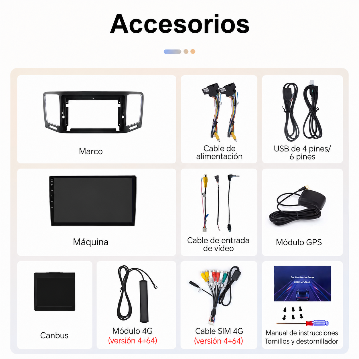 Radio Pantalla CarPlay y Android Auto para Volkswagen Sharan Seat Alhambra 2010-2021