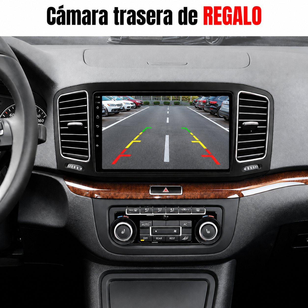 Radio Pantalla CarPlay y Android Auto para Volkswagen Sharan Seat Alhambra 2010-2021