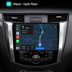 Radio Pantalla CarPlay y Android Auto para Nissan Navara Frontier NP300 2014-2024