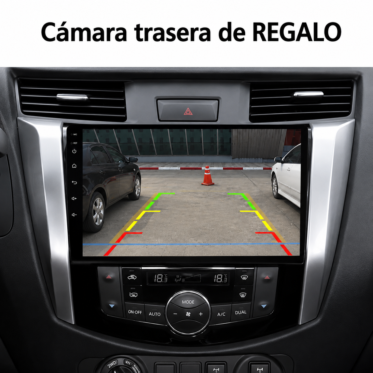 Radio Pantalla CarPlay y Android Auto para Nissan Navara Frontier NP300 2014-2024