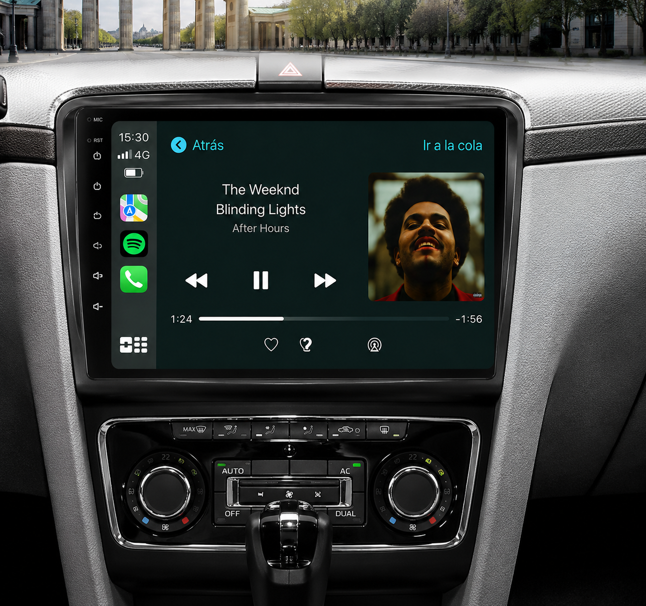 Radio Pantalla Carplay para Skoda Super B 2 2008-2015