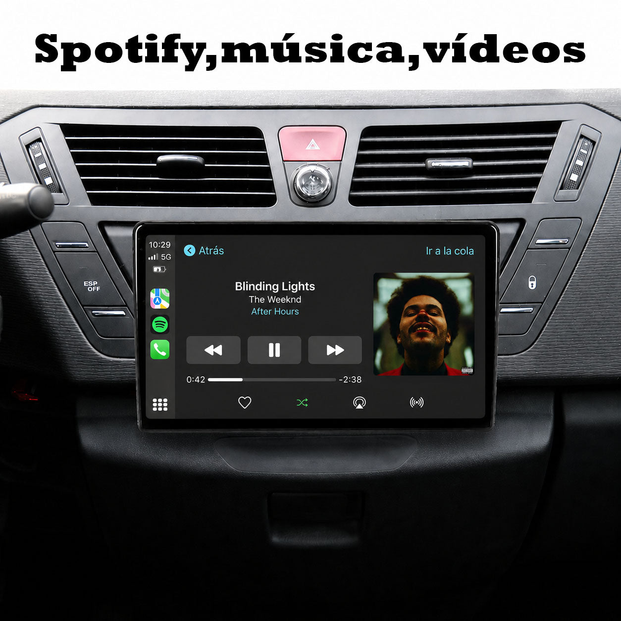 Radio Pantalla CarPlay y Android Auto para Citroen C4 Grand Picasso 2006-2013