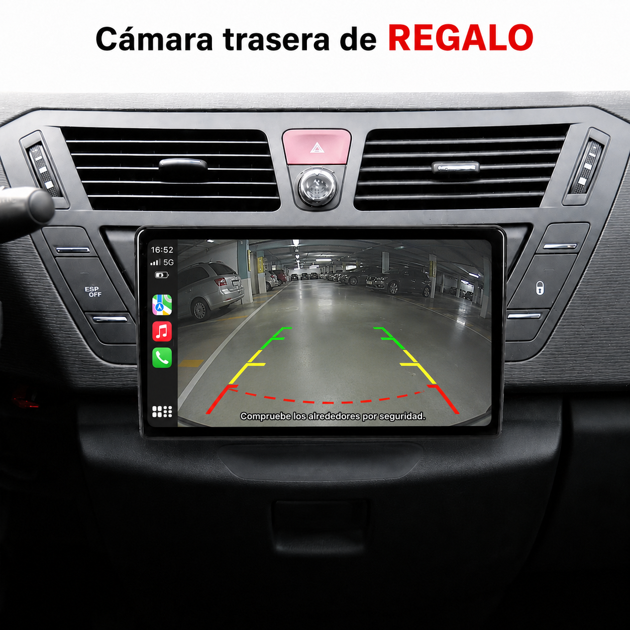 Radio Pantalla CarPlay y Android Auto para Citroen C4 Grand Picasso 2006-2013