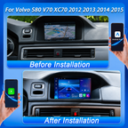 Radio Pantalla CarPlay y Android Auto para Volvo S80 V70 XC70 2011-2016