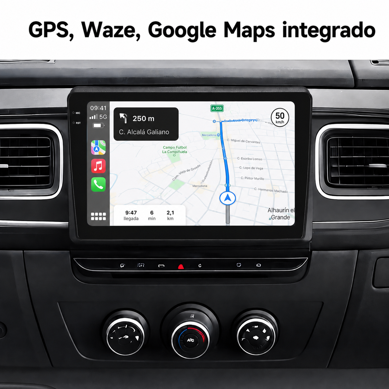 Radio Pantalla CarPlay y Android Auto para Renault Master 2018-2023