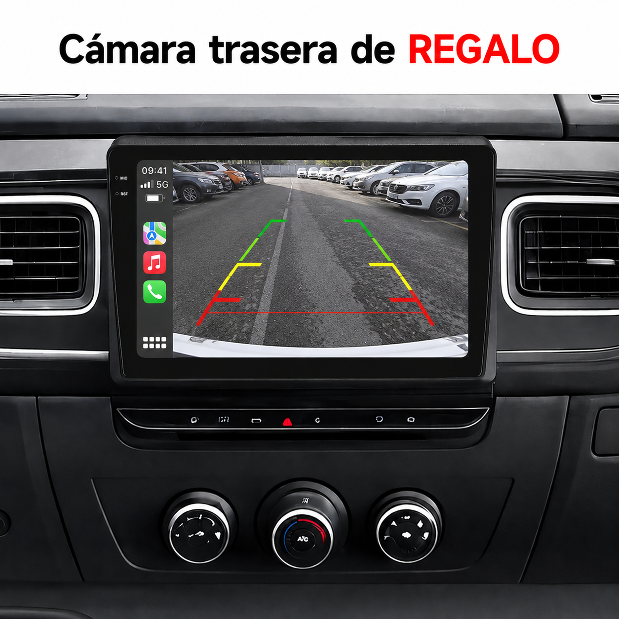 Radio Pantalla CarPlay y Android Auto para Renault Master 2018-2023