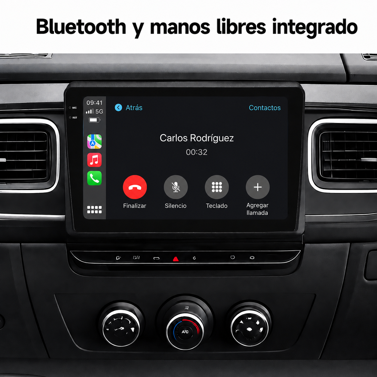 Radio Pantalla CarPlay y Android Auto para Renault Master 2018-2023