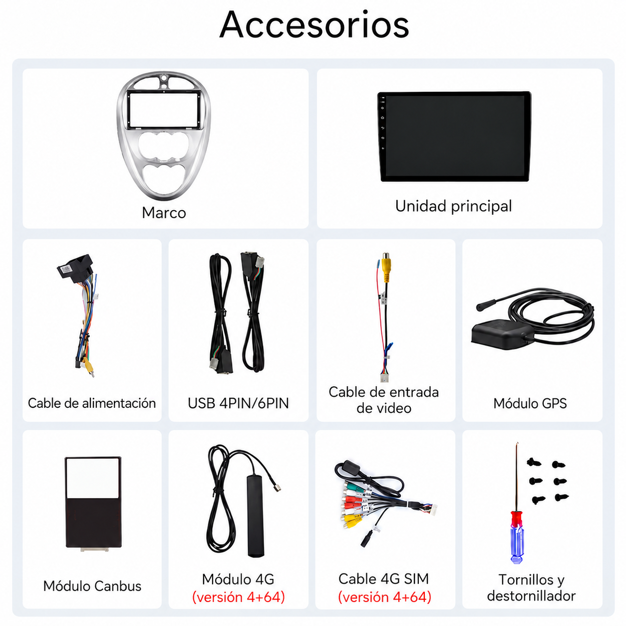 Radio Pantalla Carplay y Android Auto para Citroen Xsara Picasso 1999-2010