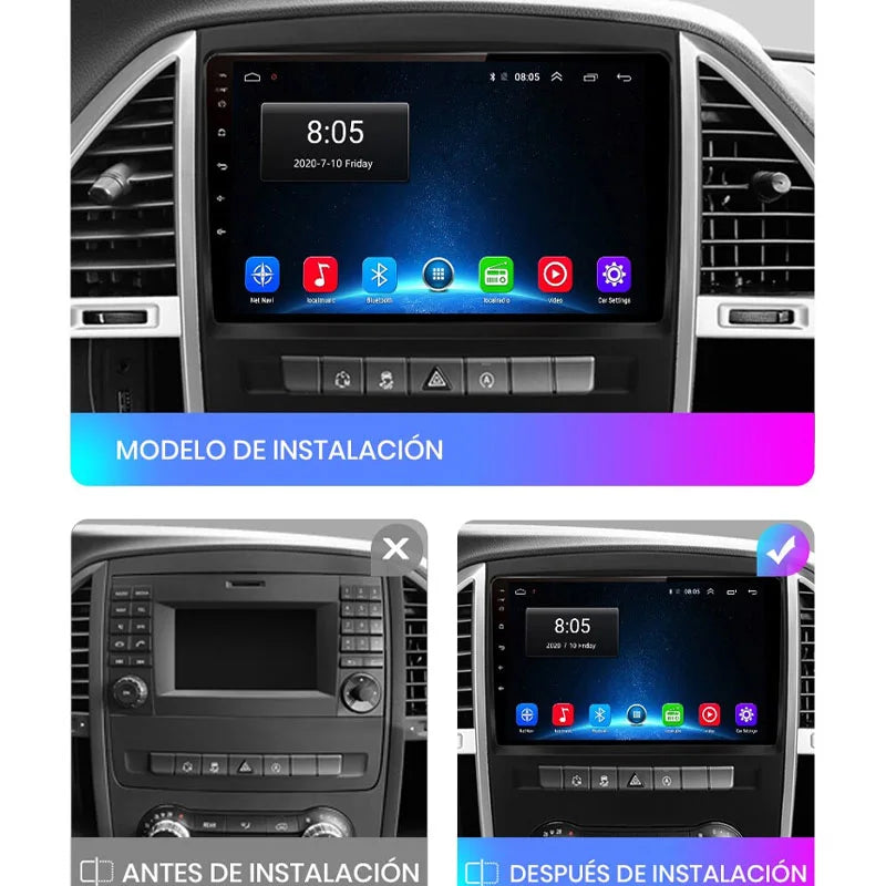 Radio Pantalla Carplay para Mercedes-Benz Vito 3 2014-2020 - foto 3