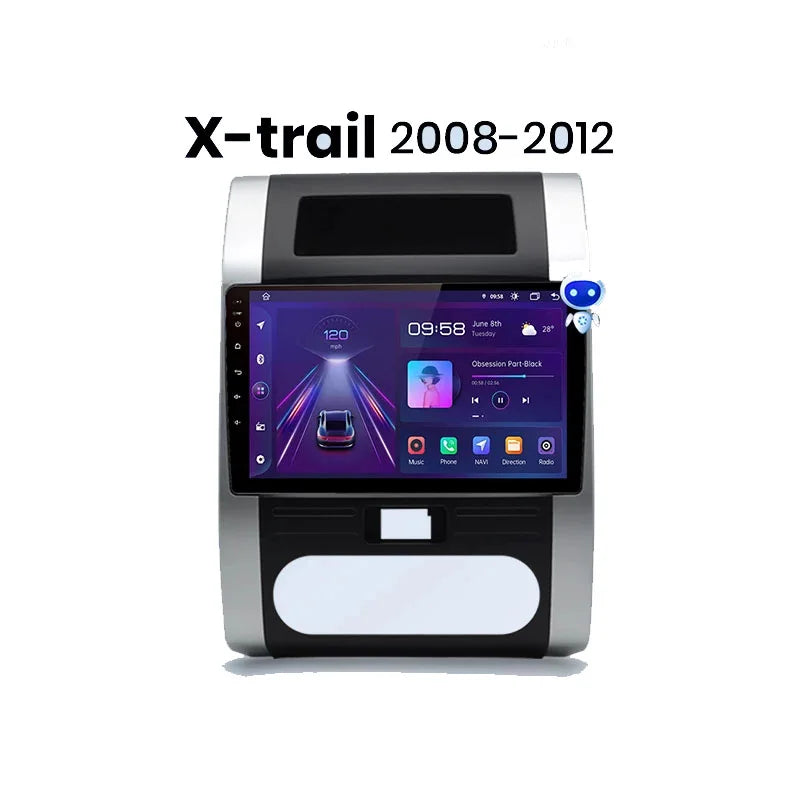 Radio Android Nissan 10 X Trail T31 2007-2013