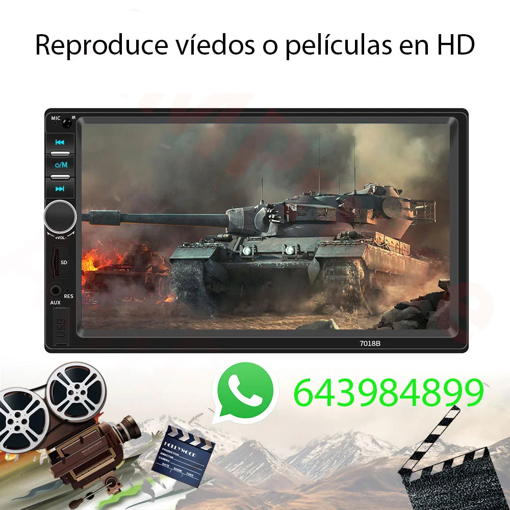 Radio pantalla 2 Din Universal