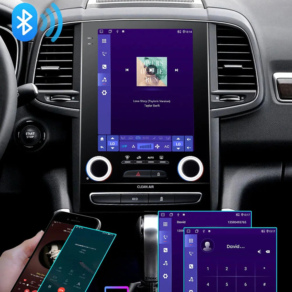 Radio Pantalla Carplay para Renault Koleos 2017-2019