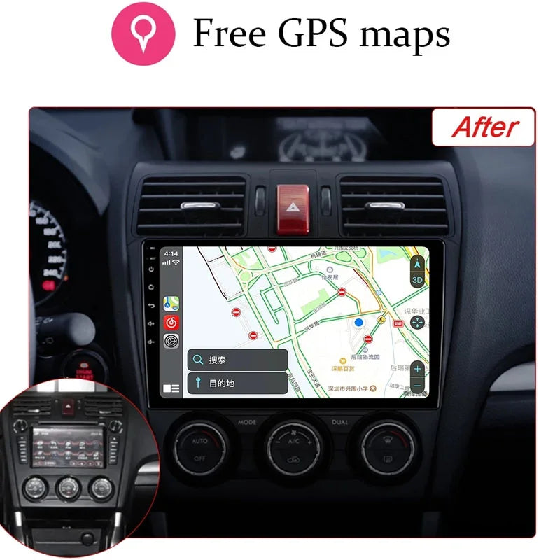 Radio Pantalla Carplay para Subaru Forester MK4 Impreza XV Crosstrek
