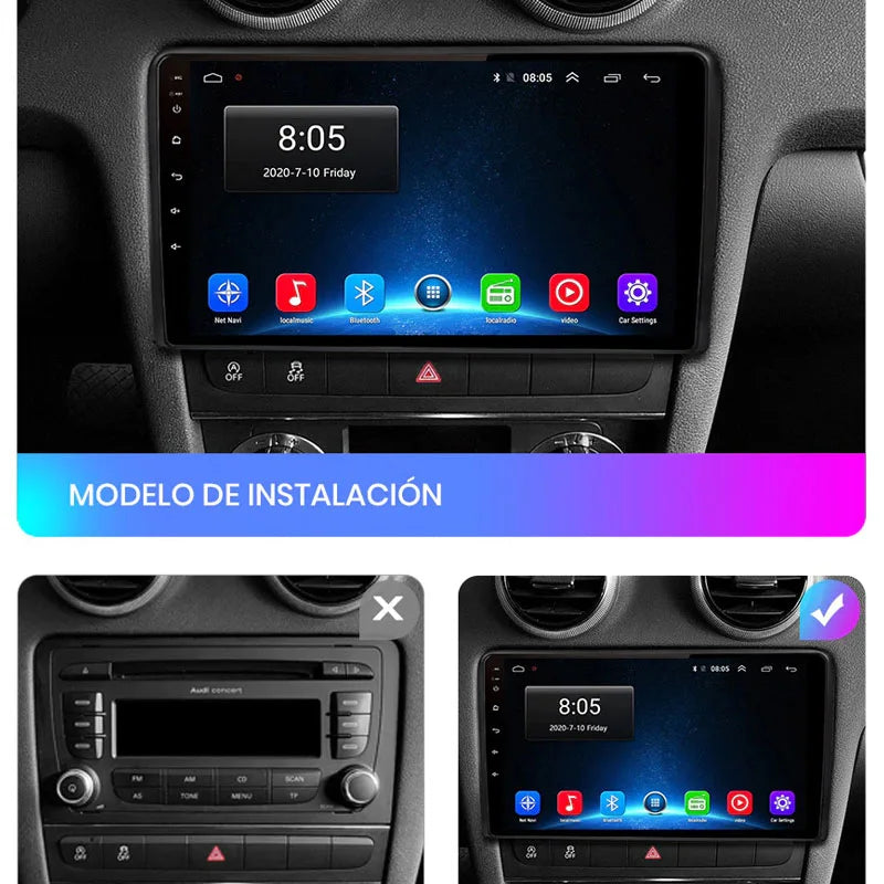 Radio Pantalla Carplay para Audi A3 8p - foto 3