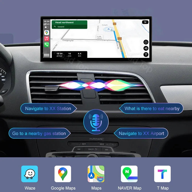 Radio Pantalla Carplay para Audi Q3 Linux 2013-2018