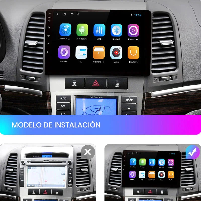 Radio Pantalla Carplay para Hyundai Santa Fe 2 - foto 3