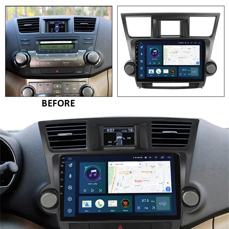 Radio Pantalla Carplay para TOYOTA Highlander 2008-2014 - foto 2
