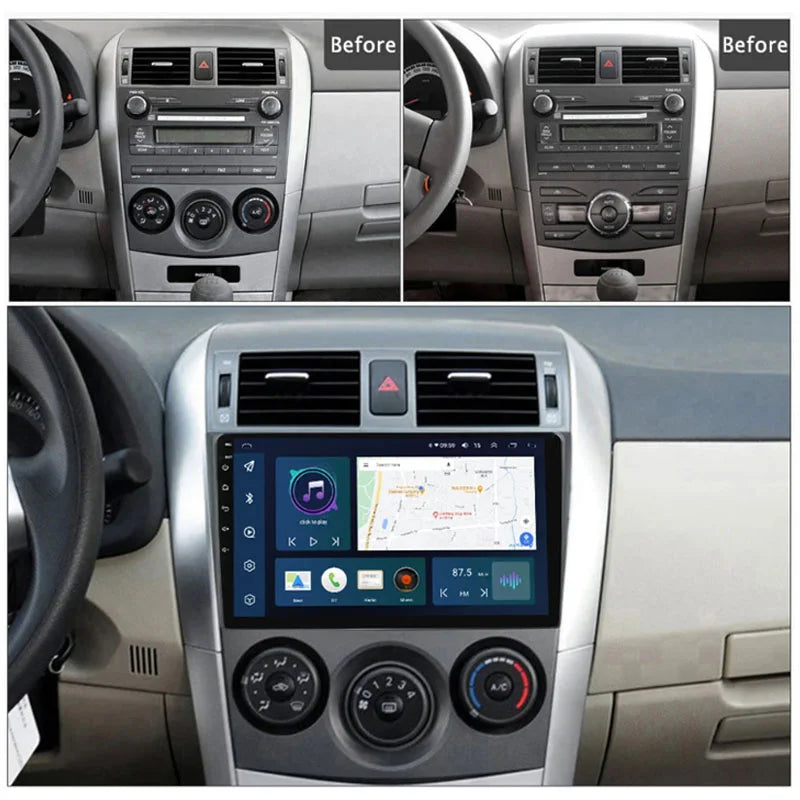 Radio Pantalla Carplay para Toyota Corolla 2006-2013 - foto 2