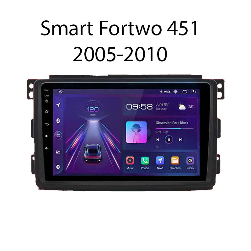 Radio CarPlay Mercedes-Benz Smart Fortwo W451 2005-2010