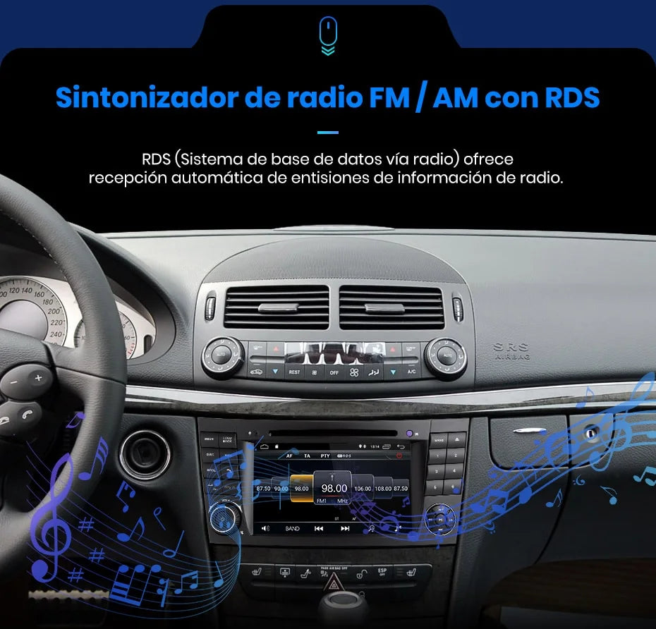 Radio Pantalla Carplay para Mercedes Clase E320