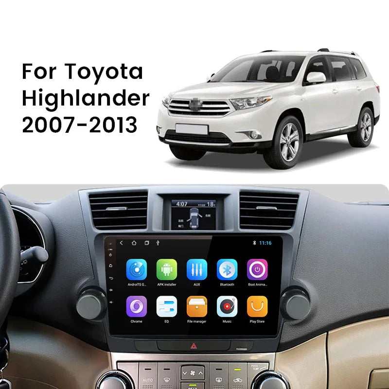 Radio Pantalla Carplay para Toyota Highlander 2007-2013 - foto 3