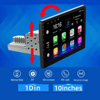 Radio Pantalla Carplay 1 DIN de 10 pulgadas - foto 2
