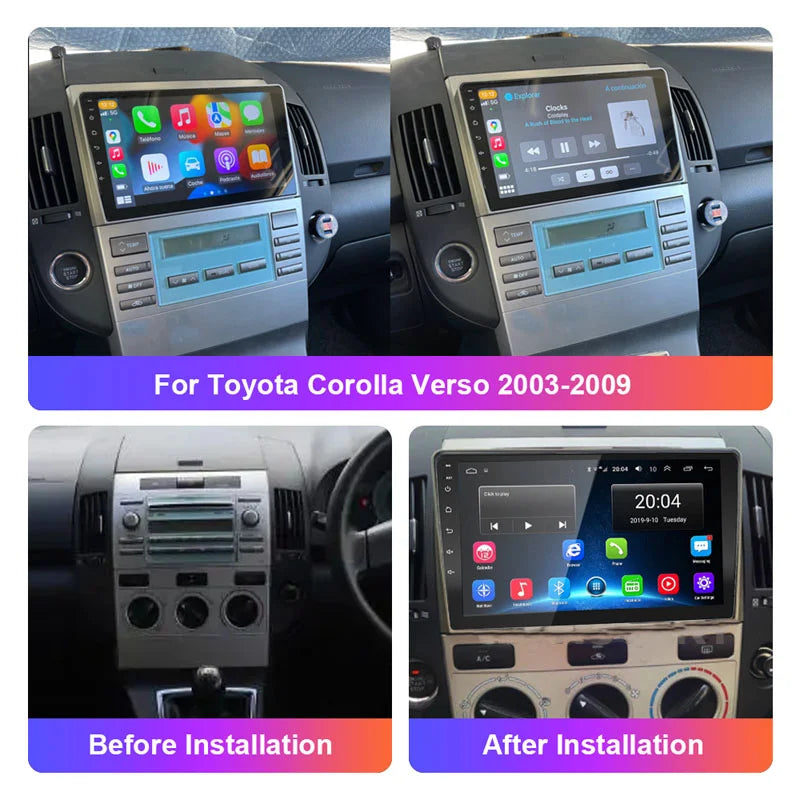 Radio Pantalla Carplay para Toyota Verso 2004-2009 - foto 2