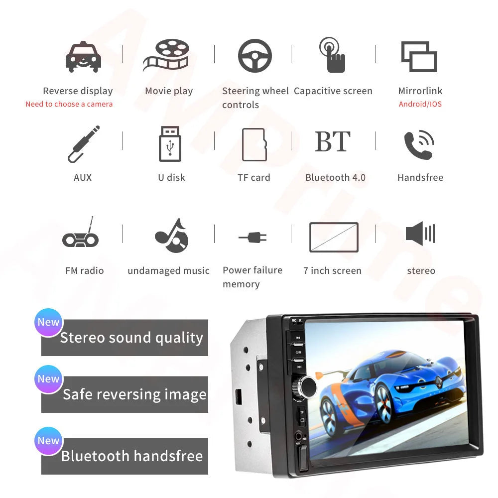 Radio pantalla 2 Din Universal
