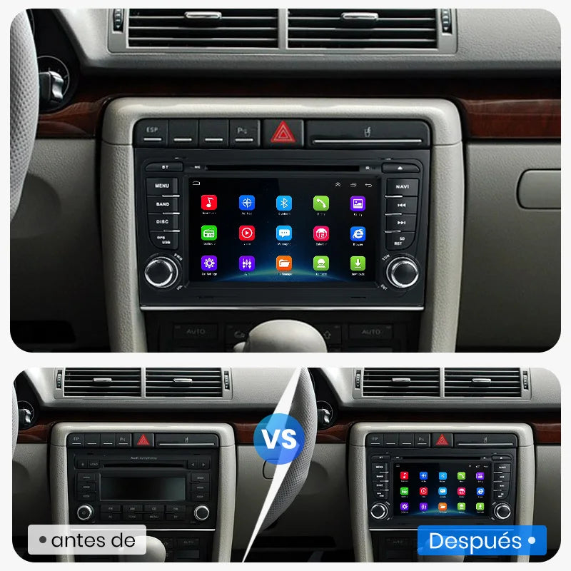 Radio Pantalla Carplay para Audi A4 B6 B7 S4 RS4