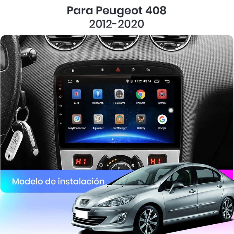 Radio Pantalla Carplay para Peugeot 308 408 2012-2020 - foto 2