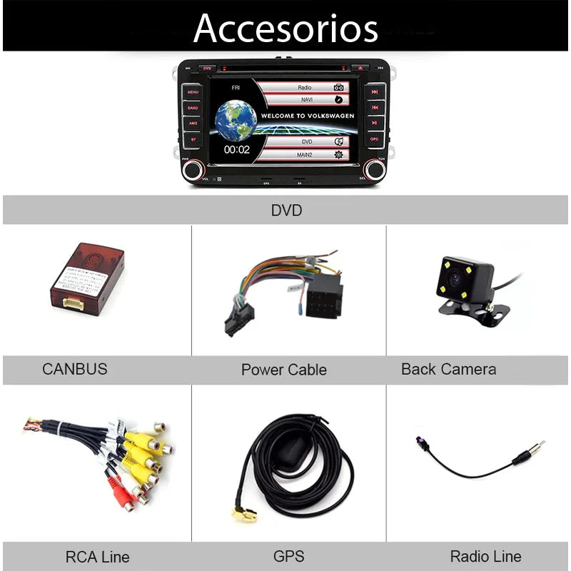 Radio Pantalla Volkswagen GPS Skoda Octavia