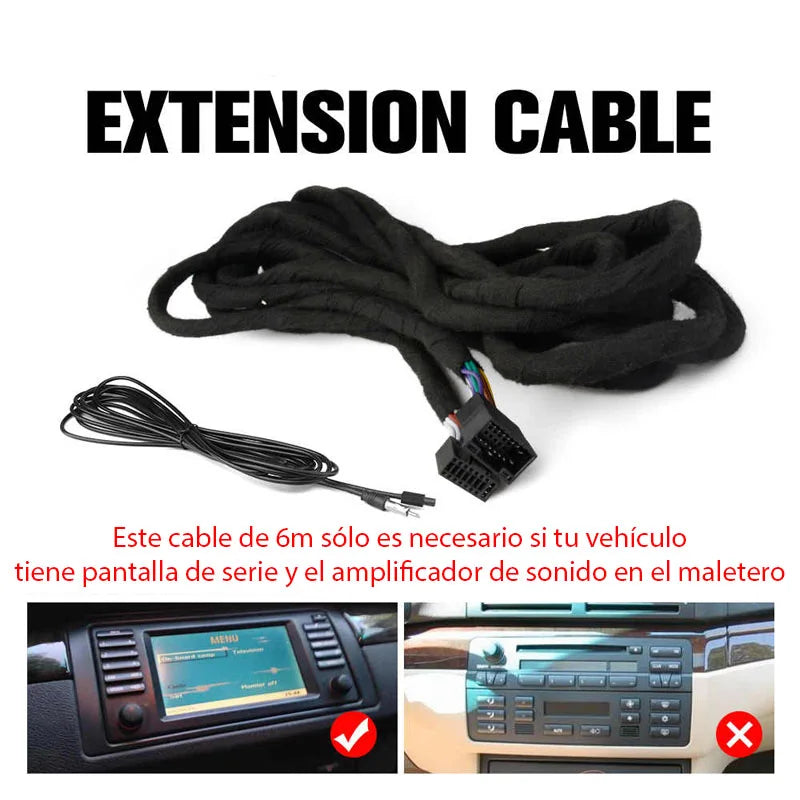 Cable de extensión de 6M para amplificador de fibra óptica serie BMW