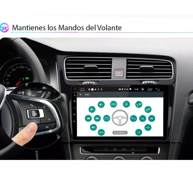 Radio CarPlay Golf 7 instalación plug and play