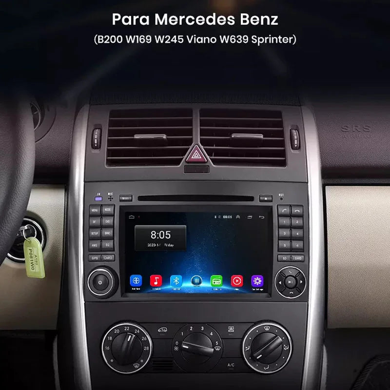 Radio Pantalla Carplay para Mercedes-Benz C200 B Clase W169 W245 W639 W906 - foto 3
