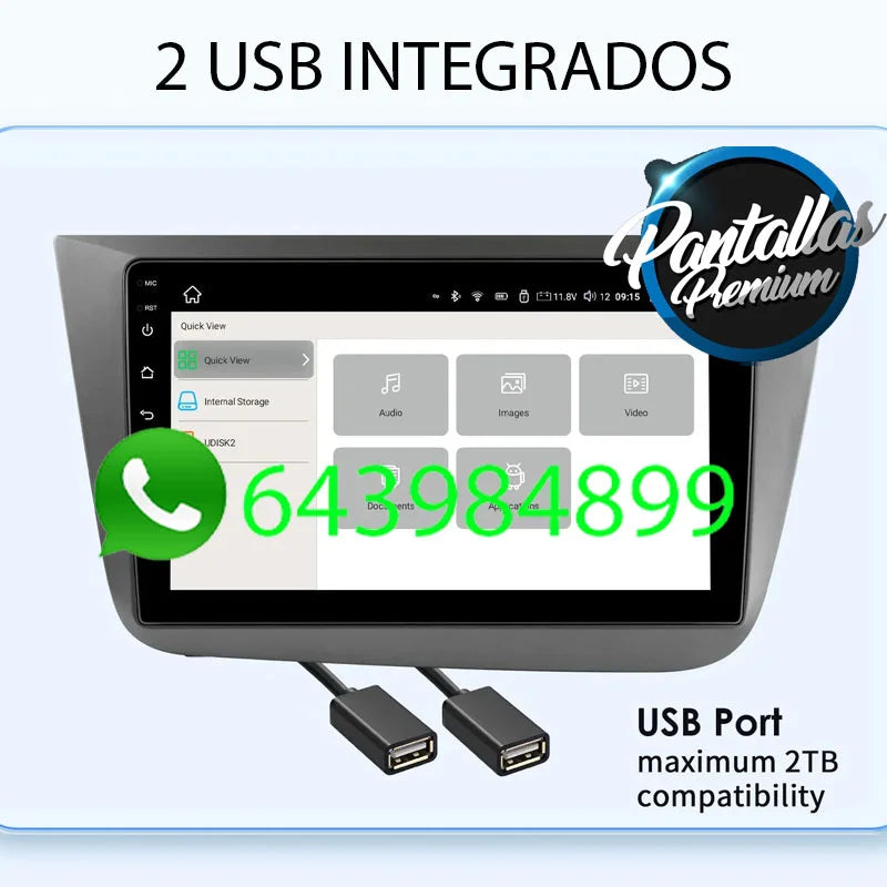 Radio Pantalla Carplay para Seat Altea
