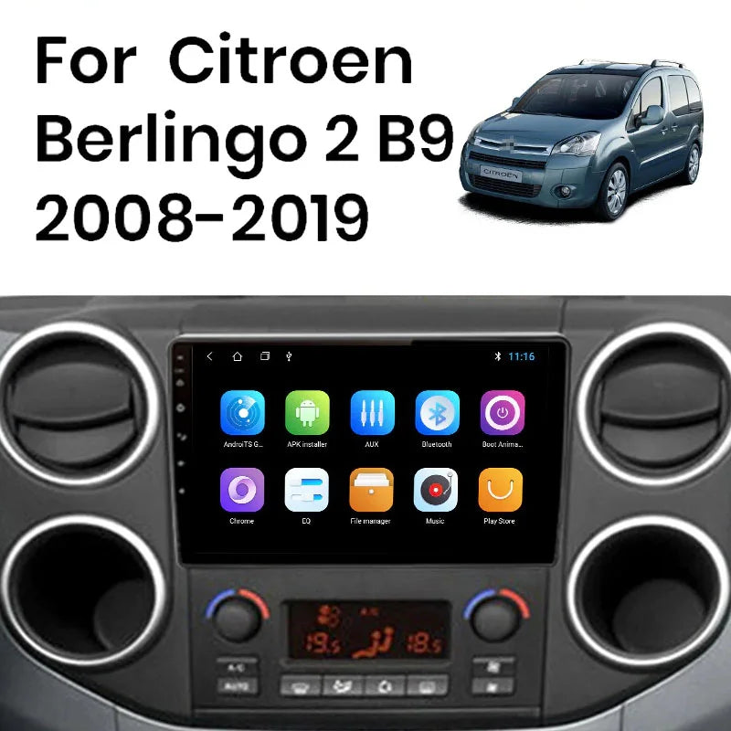 Radio Pantalla Carplay para Peugeot Partner Citroen Berlingo 2 - foto 2