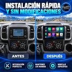 Peugeot Boxer Fiat Ducato Citroen Jumper 2018-2026 - Radio Pantalla Carplay y Android Auto - antes-despues - Pantallas Premium