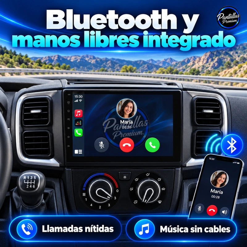 Peugeot Boxer Fiat Ducato Citroen Jumper 2018-2026 - Radio Pantalla Carplay y Android Auto - bluetooth - Pantallas Premium
