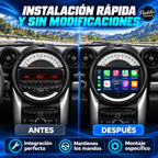BMW Mini Cooper Countryman R56 R60 2010-2016 - Radio Pantalla Carplay y Android Auto - antes-despues - Pantallas Premium