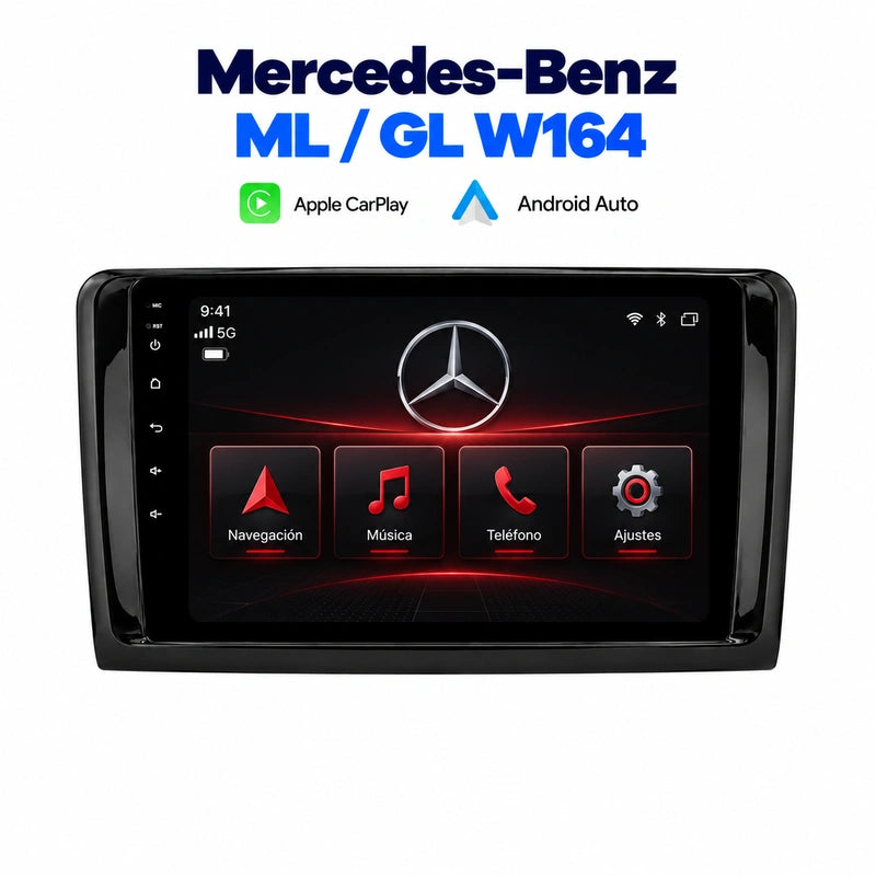 Mercedes-Benz ML GL W164 - Radio Pantalla Carplay y Android Auto - portada - Pantallas Premium