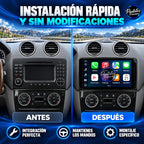 Mercedes-Benz ML GL W164 - Radio Pantalla Carplay y Android Auto - antes-despues - Pantallas Premium