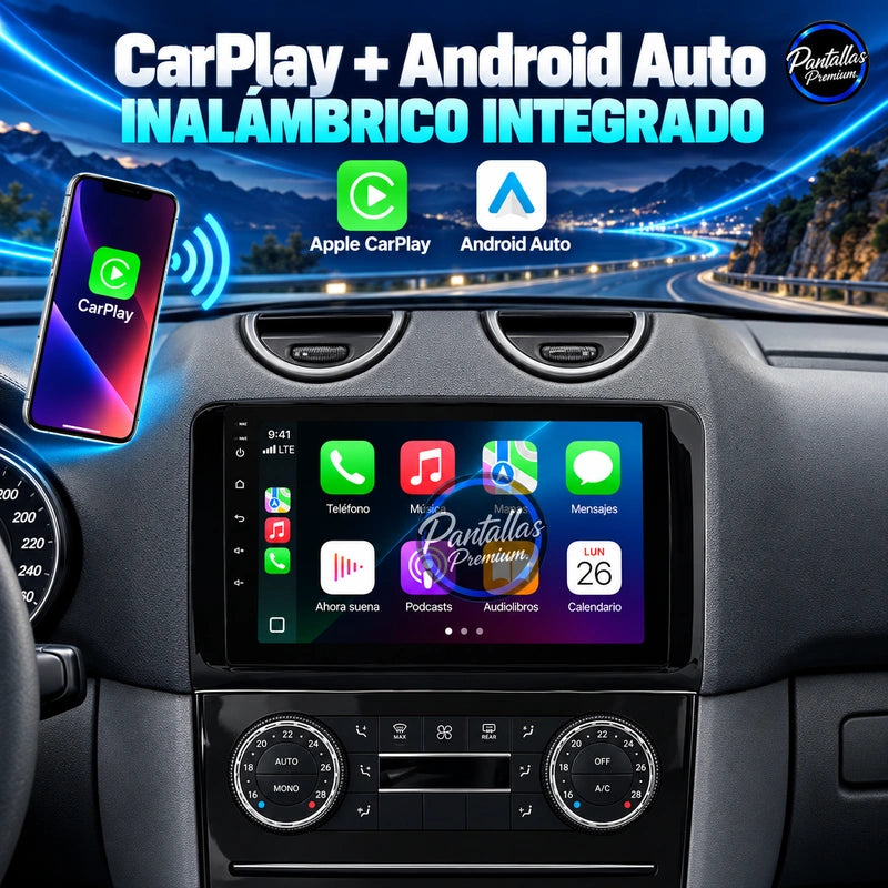 Mercedes-Benz ML GL W164 - Radio Pantalla Carplay y Android Auto - carplay - Pantallas Premium