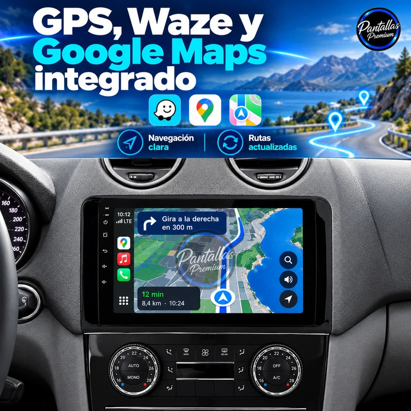 Mercedes-Benz ML GL W164 - Radio Pantalla Carplay y Android Auto - gps - Pantallas Premium