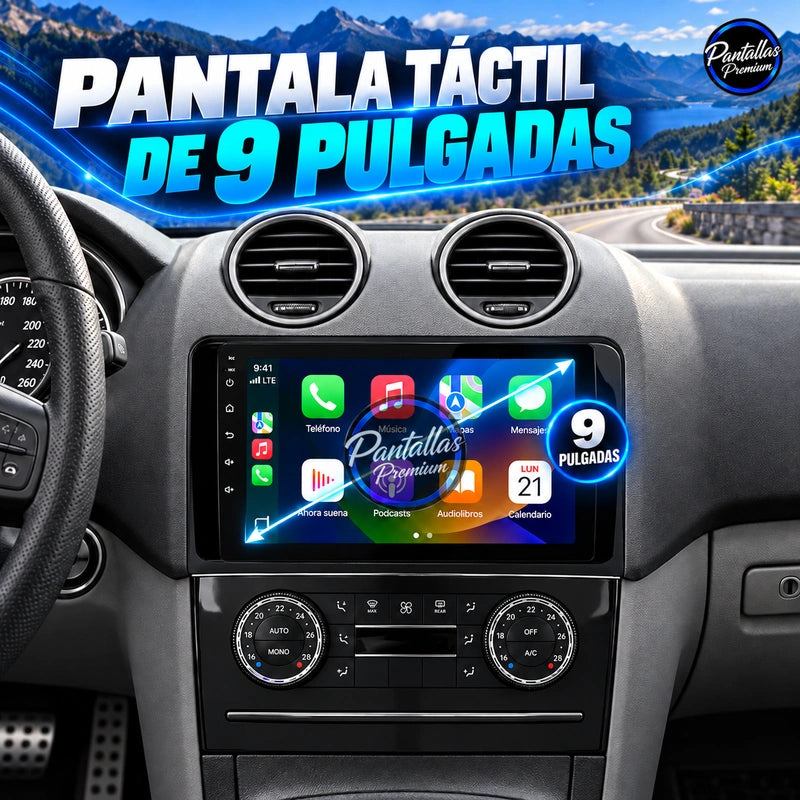 Mercedes-Benz ML GL W164 - Radio Pantalla Carplay y Android Auto - tamano - Pantallas Premium