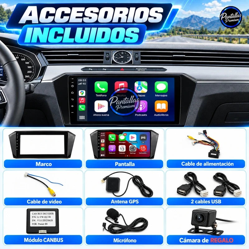 Volkswagen Passat B8 - accesorios - Pantallas Premium